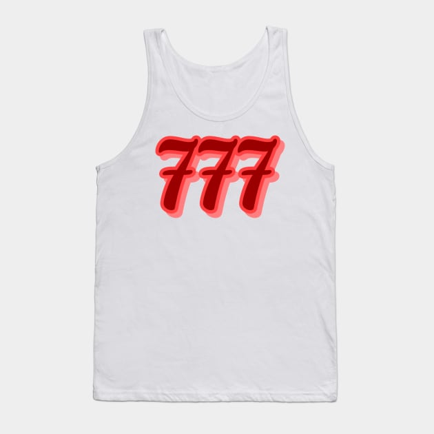 777 Tank Top by bellalee7